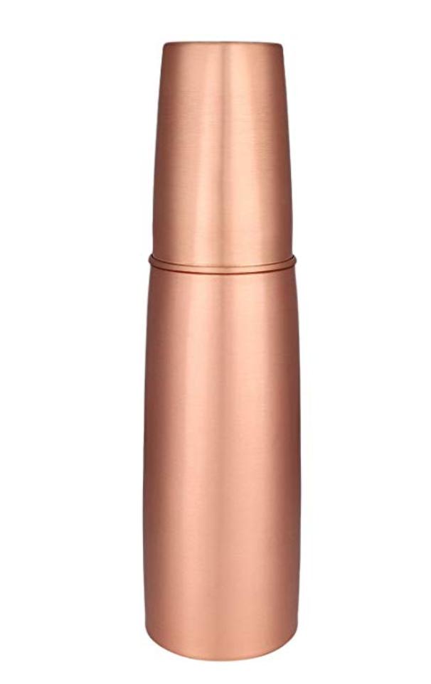 Pure Copper Glass Water Bottle with inbuilt Glass Pure Copper Glass Water Bottle with inbuilt Glass